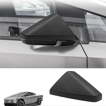 Matte Carbon Fiber Rearview Mirror Cover for Cybertruck