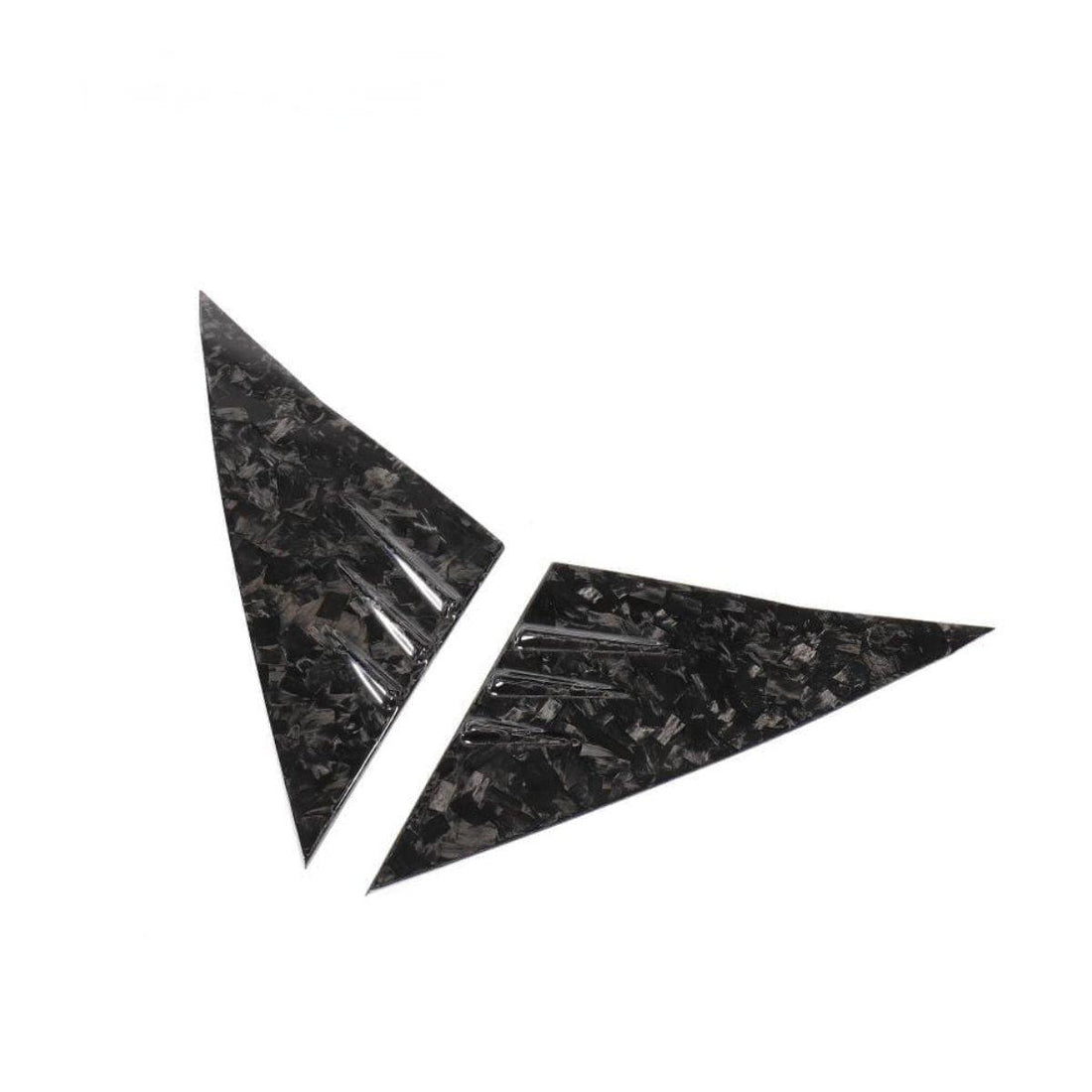 A pillar Glass Trim | Matte Carbon Fiber
