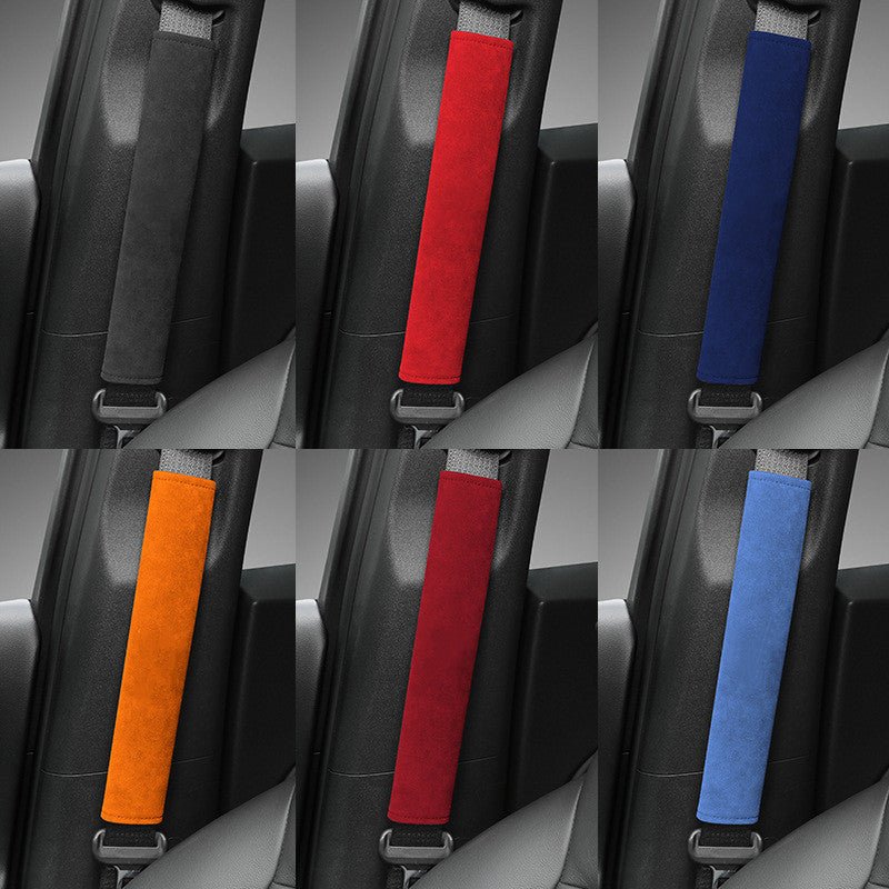 Alcantara Red Seat Belt Cover