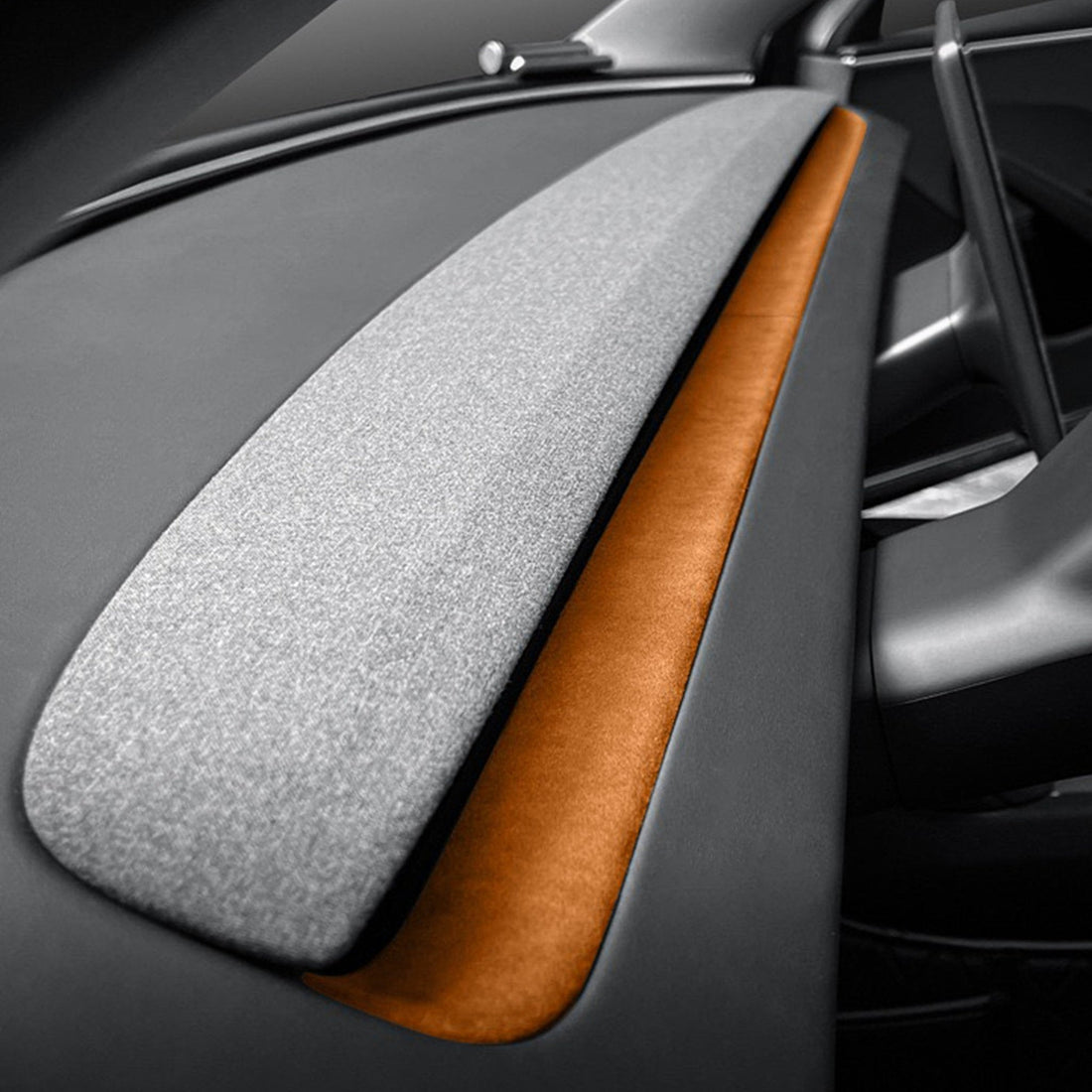 Alcantara Orange Spliced Dash Trim