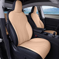 Brown Nappa Leather Seat Cover for Tesla Model 3/Y