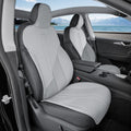 Gray Nappa Leather Seat Cover for Tesla Model 3/Y
