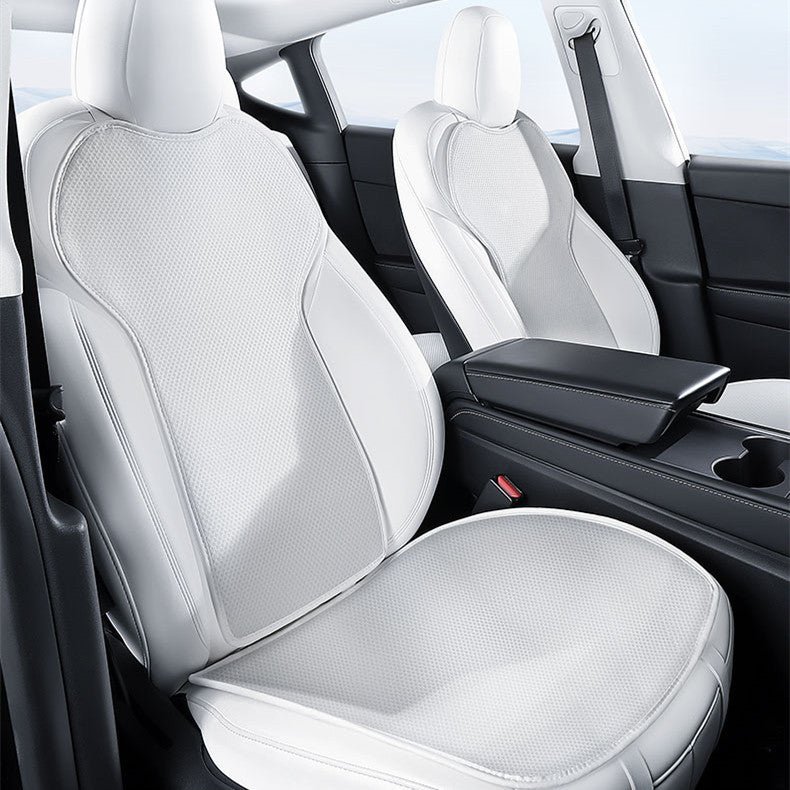 White Seat Ventilation Seat Covers for Model 3/Y