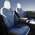 Deep Blue Nappa Leather Seat Covers for Tesla Model 3 & Y