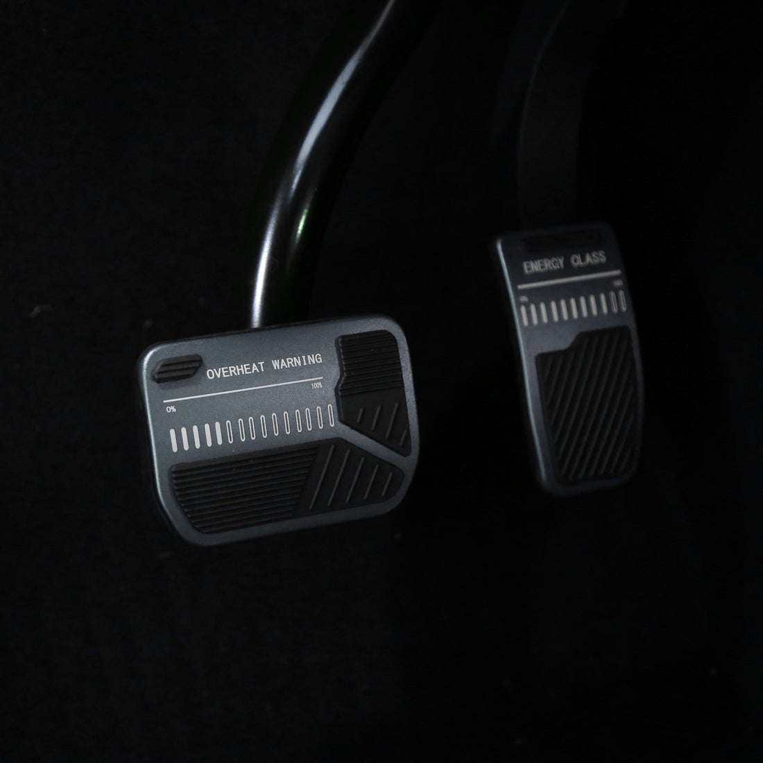 Grey Anti-Slip Accelerator Brake Pedal Cover suitable