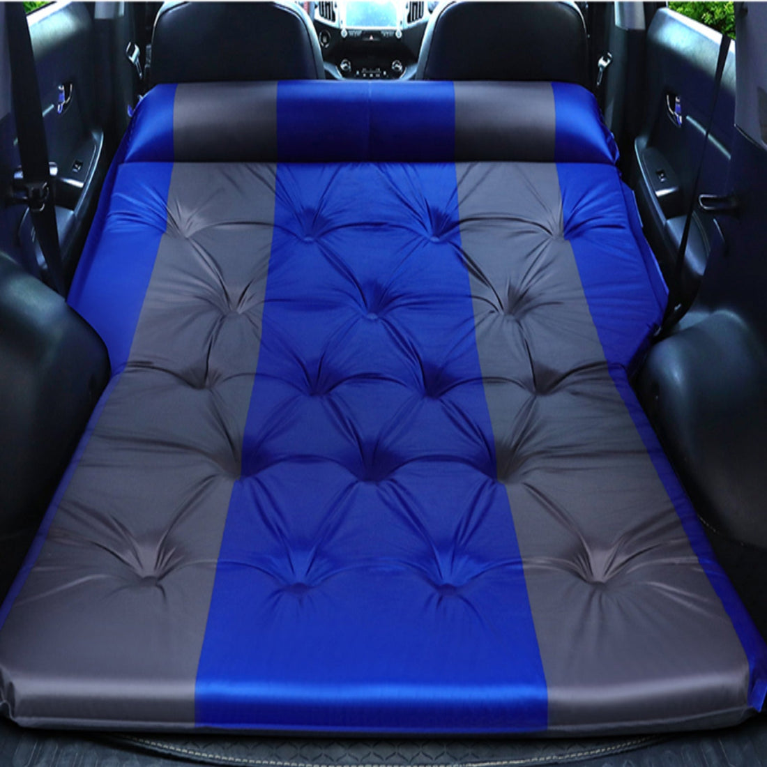 Blue Automatic Inflatable Camping Mattress for Tesla Model Y