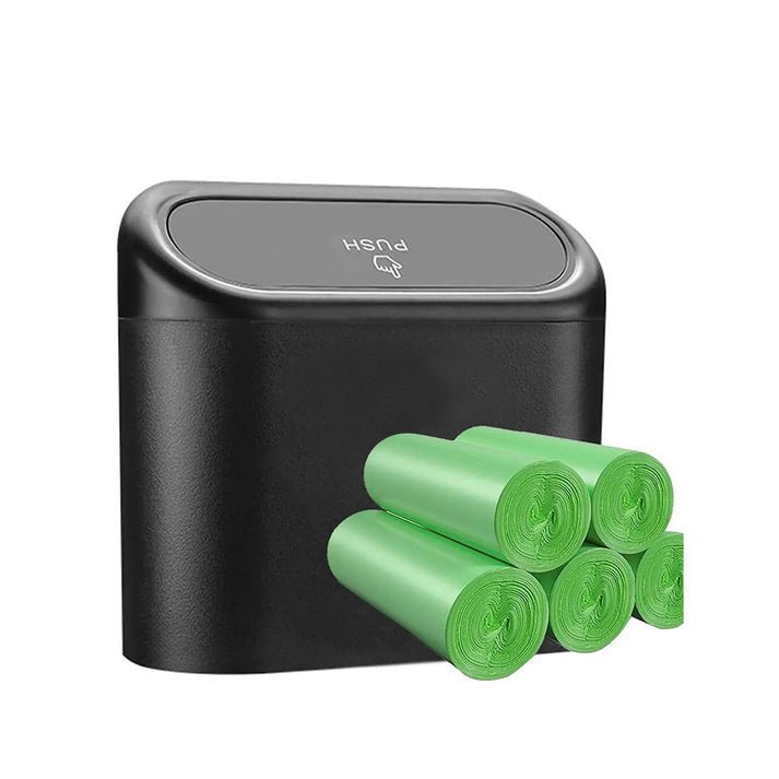 Car Trash Can with 8 Rolls of Garbage Bags