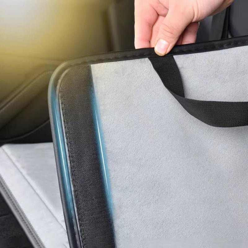 Grey Car Travel Rear Seat Mattress Extension Plate