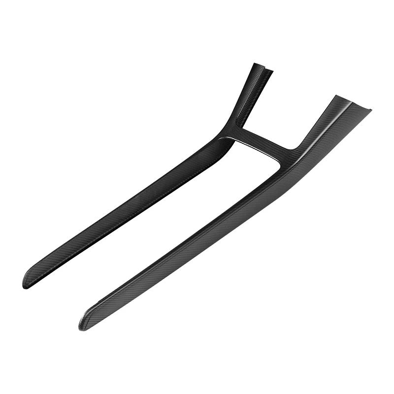 Real Dry Carbon Fiber Center Console Trim Panel for Tesla Model Y 2021-2024