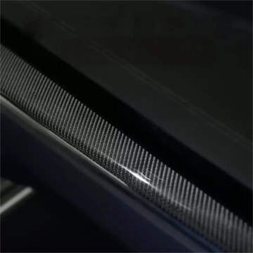 Dashboard Panel Glossy Carbon Fiber Overlay for Model S