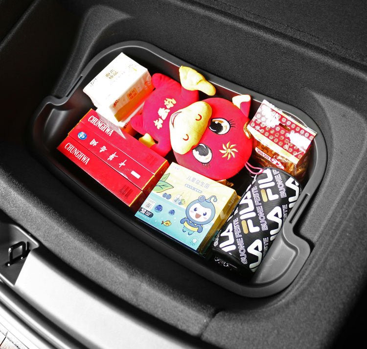 Double-Layer Trunk Storage Box Trunk Organizer for Tesla Model Y