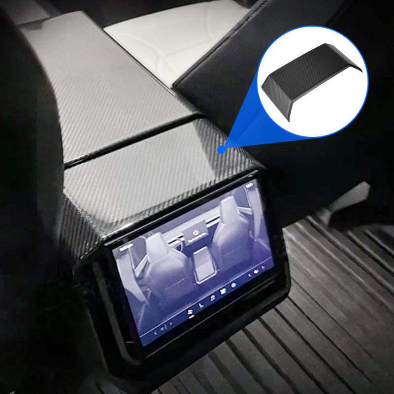 Dry Carbon Fiber Rear Screen Frame Cover / Frame Full Wrap for Cybertruck