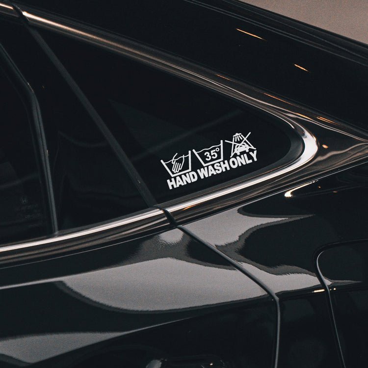 Hand Wash Only Car Body Stickers for Tesla