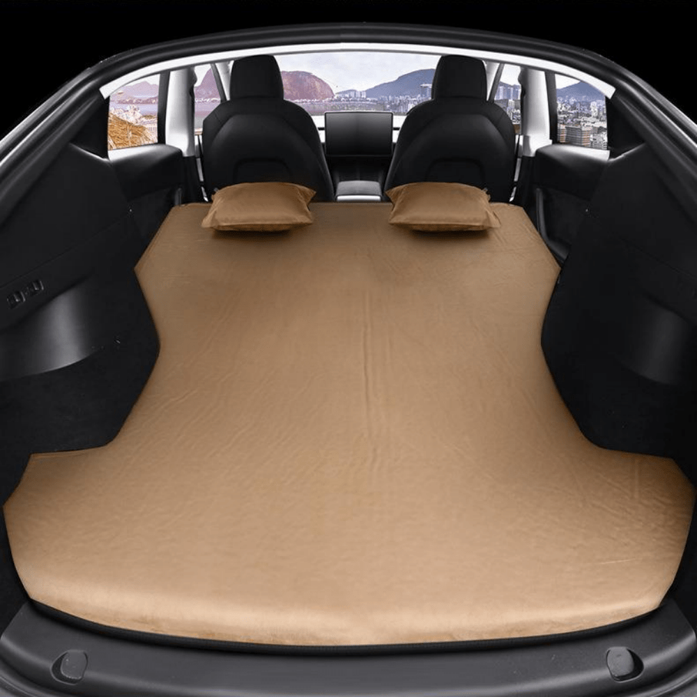 Tesla Y Juniper Brown Inflatable Car Air Mats