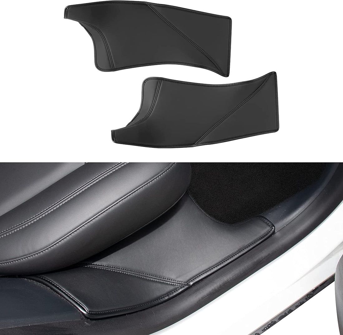Leather Rear Door Sill Protector for Tesla Model Y