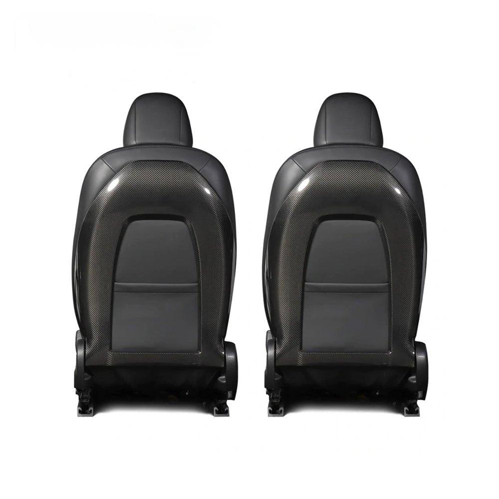 Glossy carbon fiber Back Seat Cover for Model 3