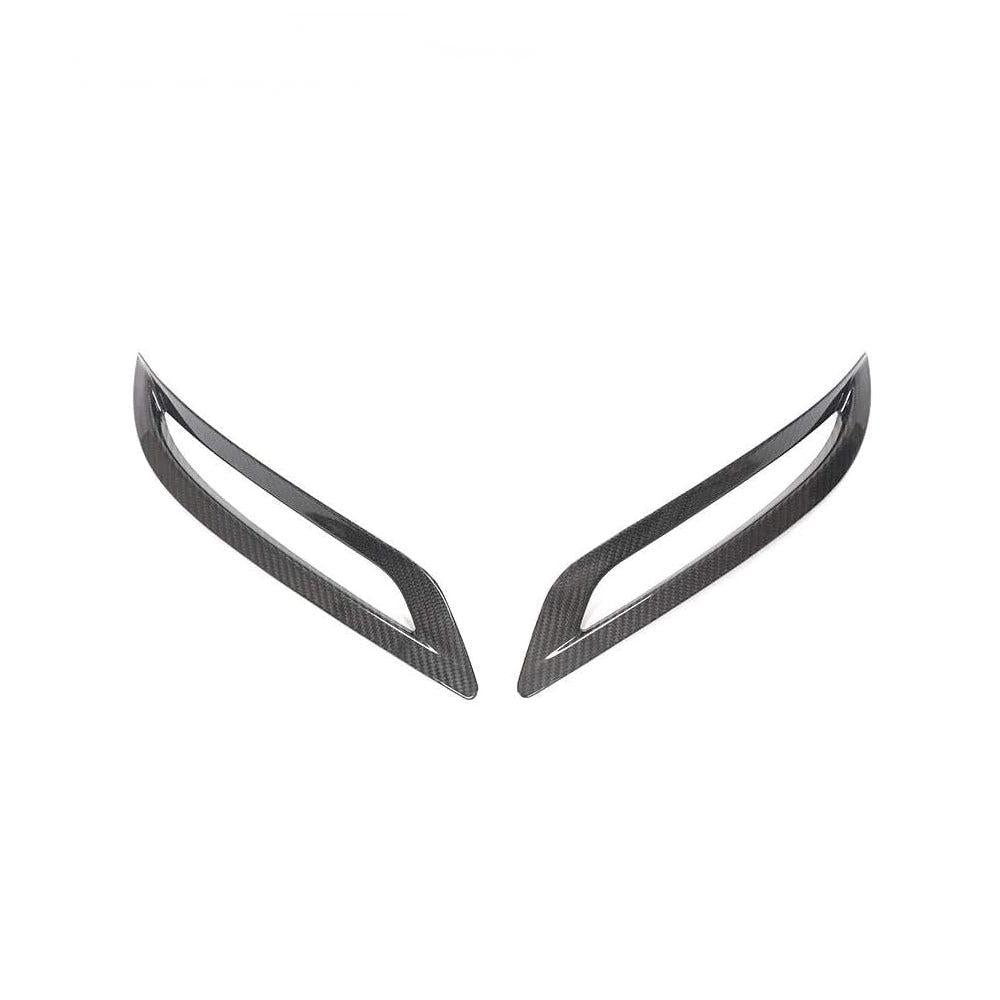 Real Carbon Fiber Rear Bumper Reflector Decorative Frame for Tesla Model 3