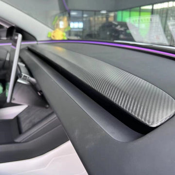 Real Carbon Fiber Replacement Dashboard Cover for Model 3 Highland / Model Y