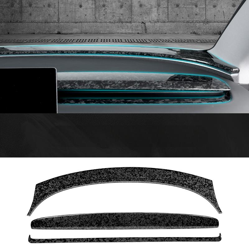 Real Dry Carbon Fiber Dashboard Cover Overlay for Model 3 Highland & Model Y