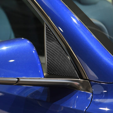 Rear View Mirror Triangle Window Decoration for Tesla Model Y