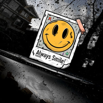Smiley Face Reflective Car Stickers for Tesla