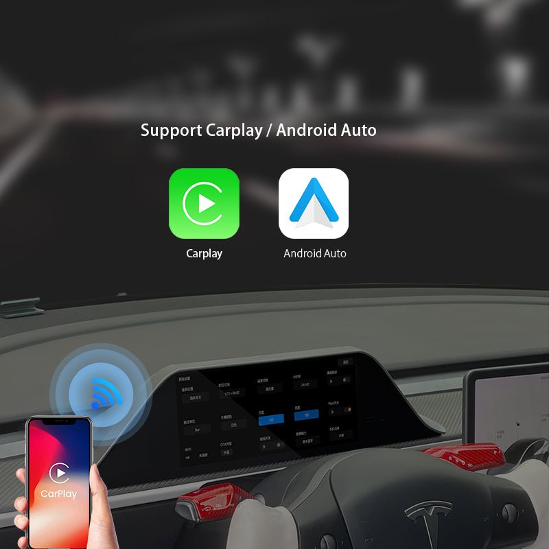 APTESL 8.9-inch Model X Style Dashboard Screen for Model 3/Y