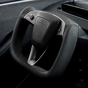 APTESL Alcantara Yoke Steering Wheel for Model 3 Highland & Model Y Juniper