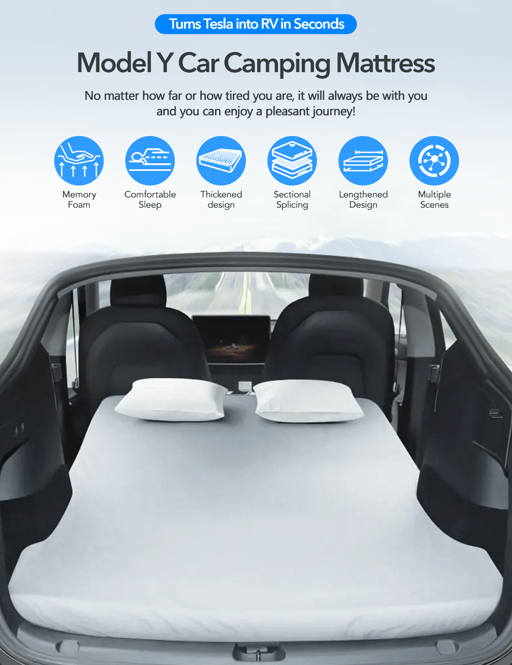 Camping Mattress for Tesla Model Y