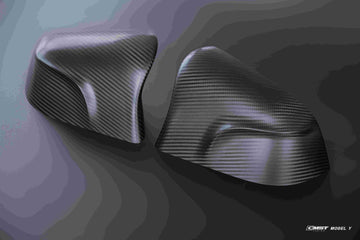 APTESL Real Carbon Fibre Mirror Covers CMST Style for Model Y 2020-2025
