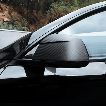 APTESL Side Mirror Cover for Tesla Model Y Juniper ( OEM Style ) - Carbon Fiber Exterior Mods