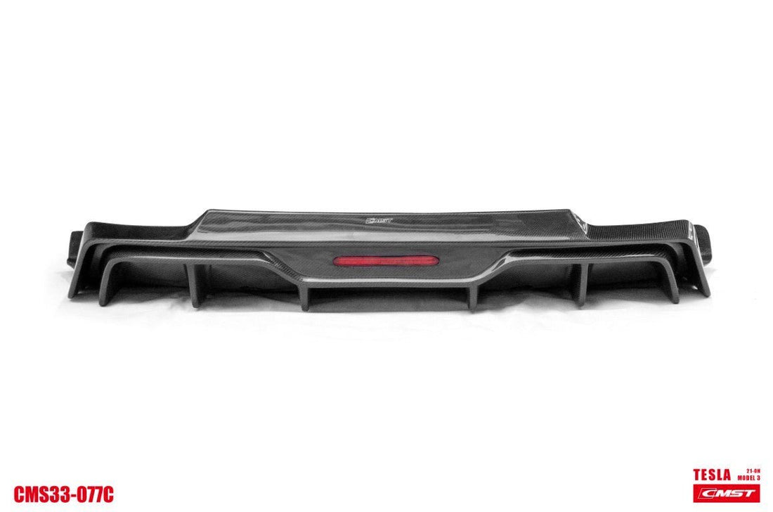 APTESL Tesla Model 3 Carbon Fiber Rear Diffuser Ver.5