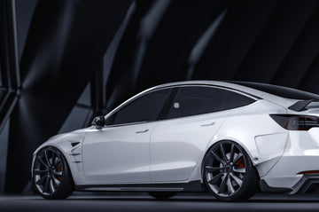 APTESL Tesla Model 3 Carbon Fiber Side Skirts Ver.4