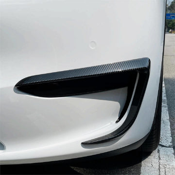 APTESL Tesla Model 3 Fog Light Trim - Carbon Fiber Exterior Mods