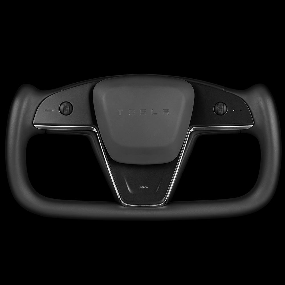 APTESL Touch Control Yoke Plaid Steering Wheel Replacement for Model 3 / Y