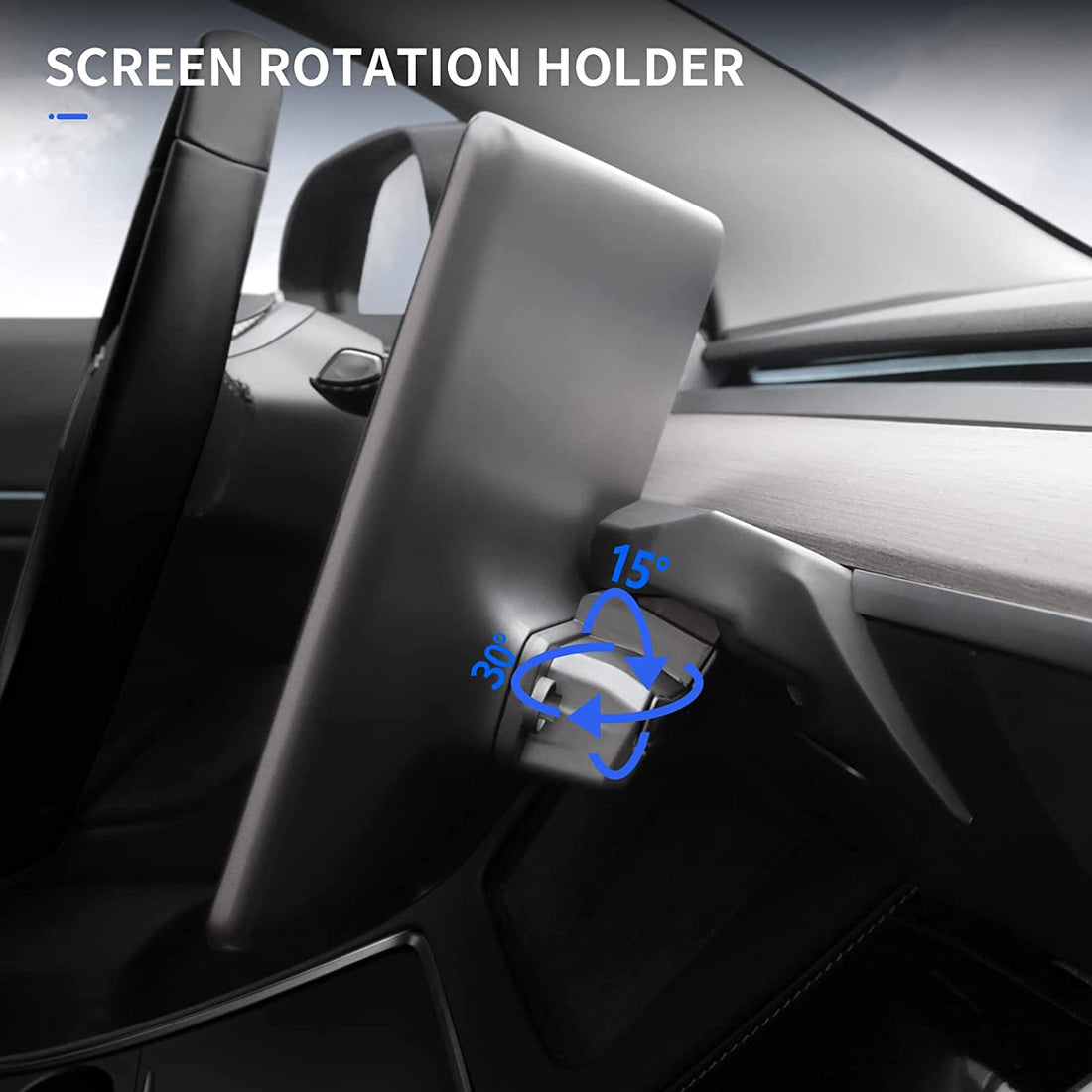 Tesla Model Y/3 Highland Screen Swivel Kit - LHD/RHD Fit & Non-Destructive Mount