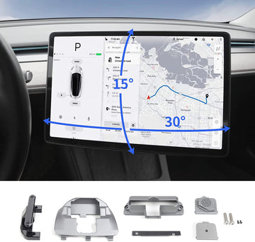Tesla Model Y/3 Highland Screen Swivel Kit - LHD/RHD Fit & Non-Destructive Mount