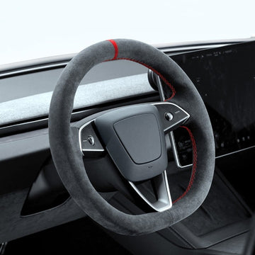 Tumbled Fur Steering Wheel Cover for New Model Y / Model 3 Highland