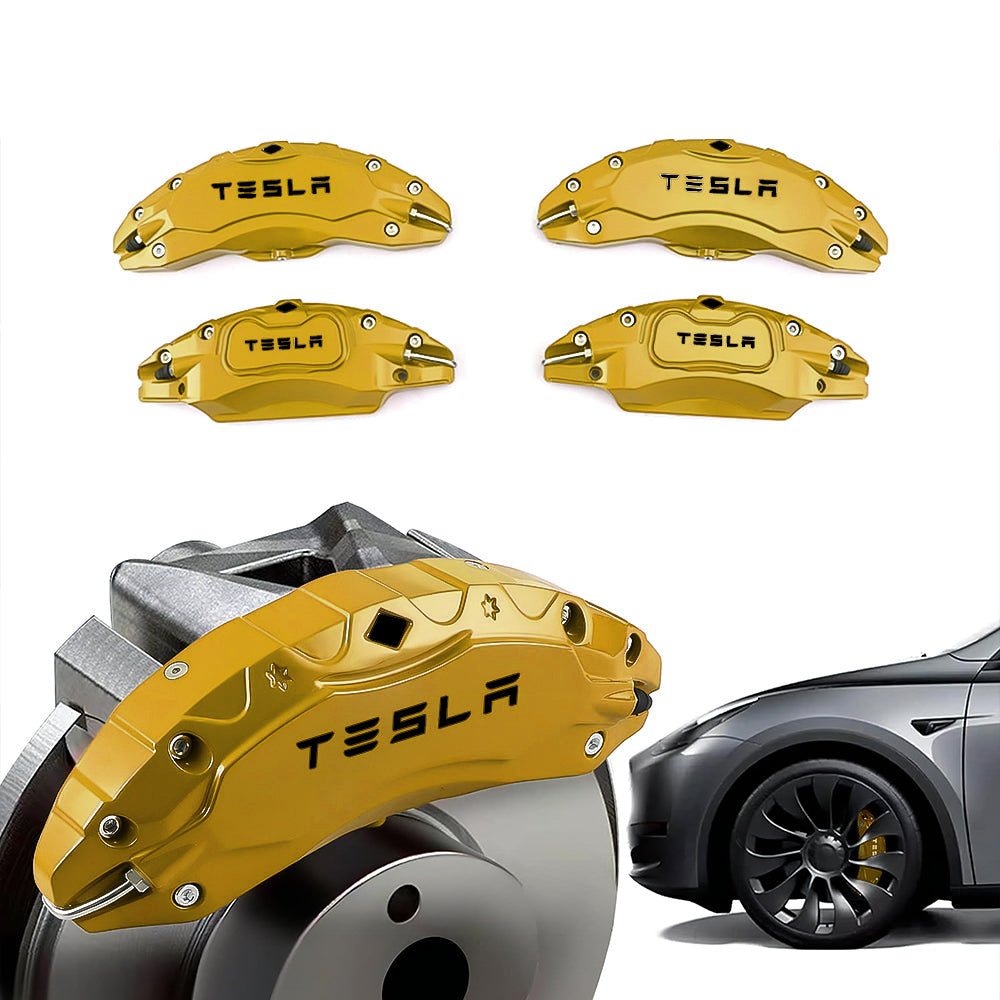 19" /20" Dark Gold Wheel Brake Caliper Cover For Tesla Model Y