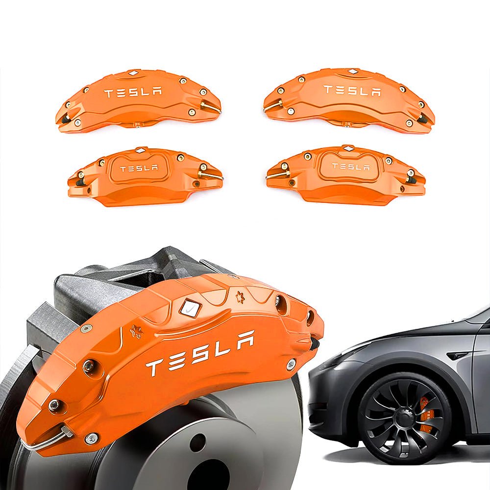 19" /20" Orange Wheel Brake Caliper Cover For Tesla Model Y