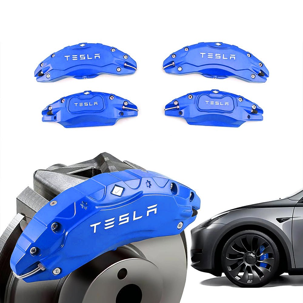 19" /20" Dark Blue Wheel Brake Caliper Cover For Tesla Model Y