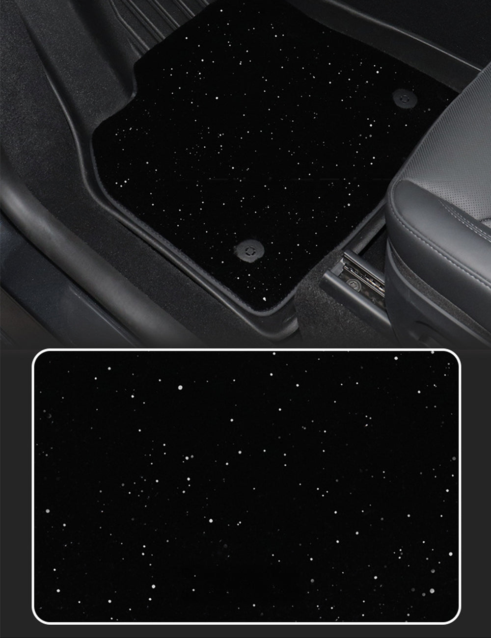Tesla Y Black Shiny Double Floor Mat