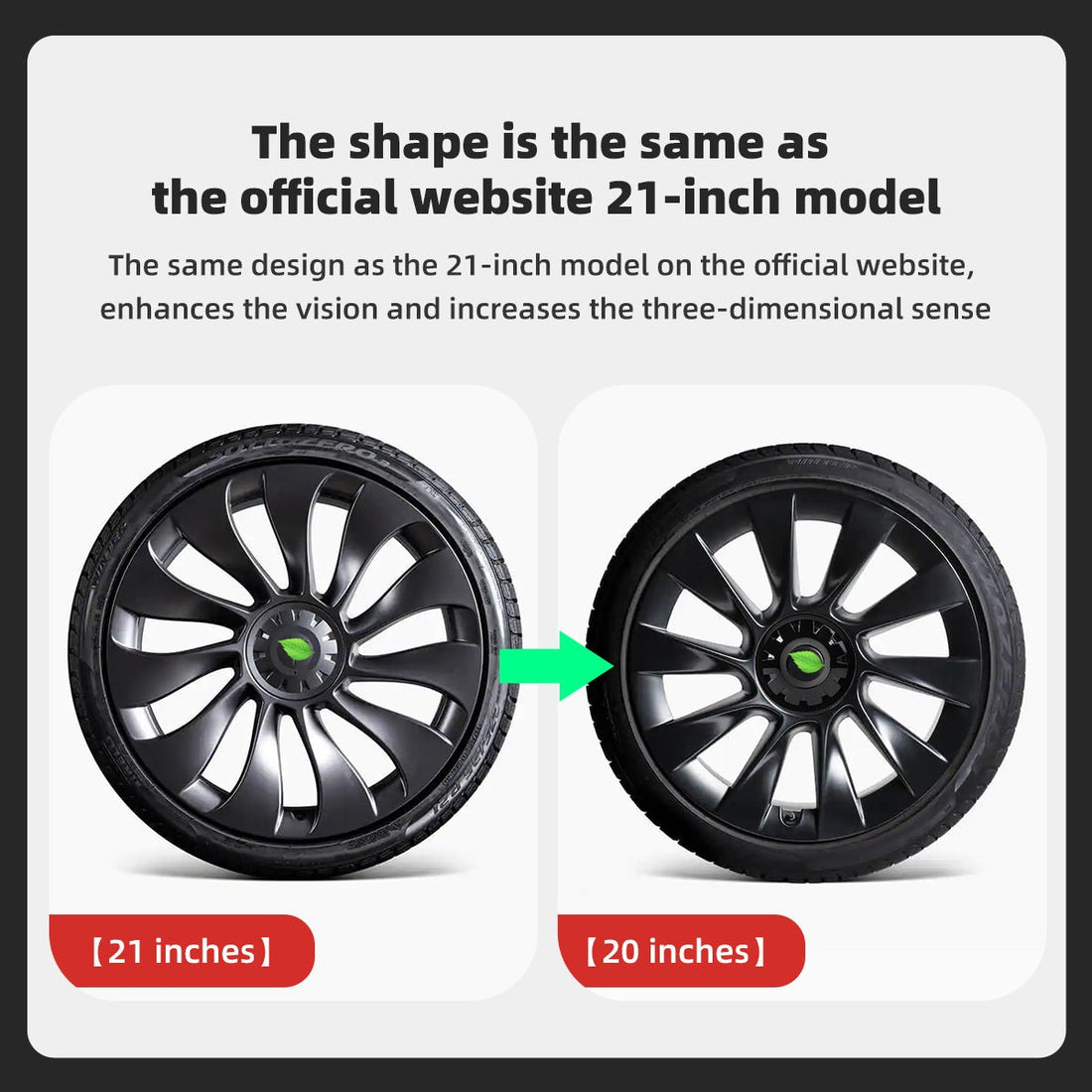 20-Inch Wheel Hub Cover for Tesla Model Y 2020-2024
