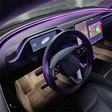 APTESL 8.9'' Integrated Dashboard Display with Ambient Lighting for Model 3 / Y