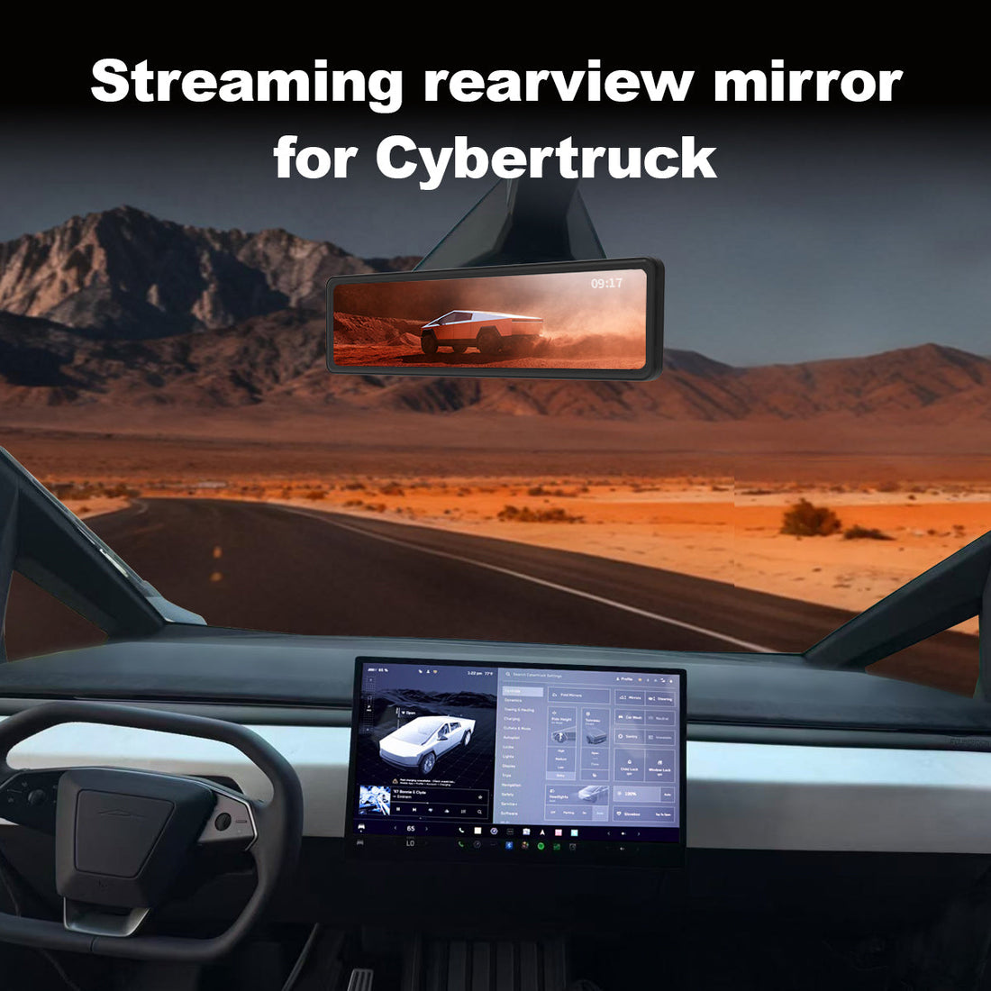 Cybertruck Streaming Rearview Mirror