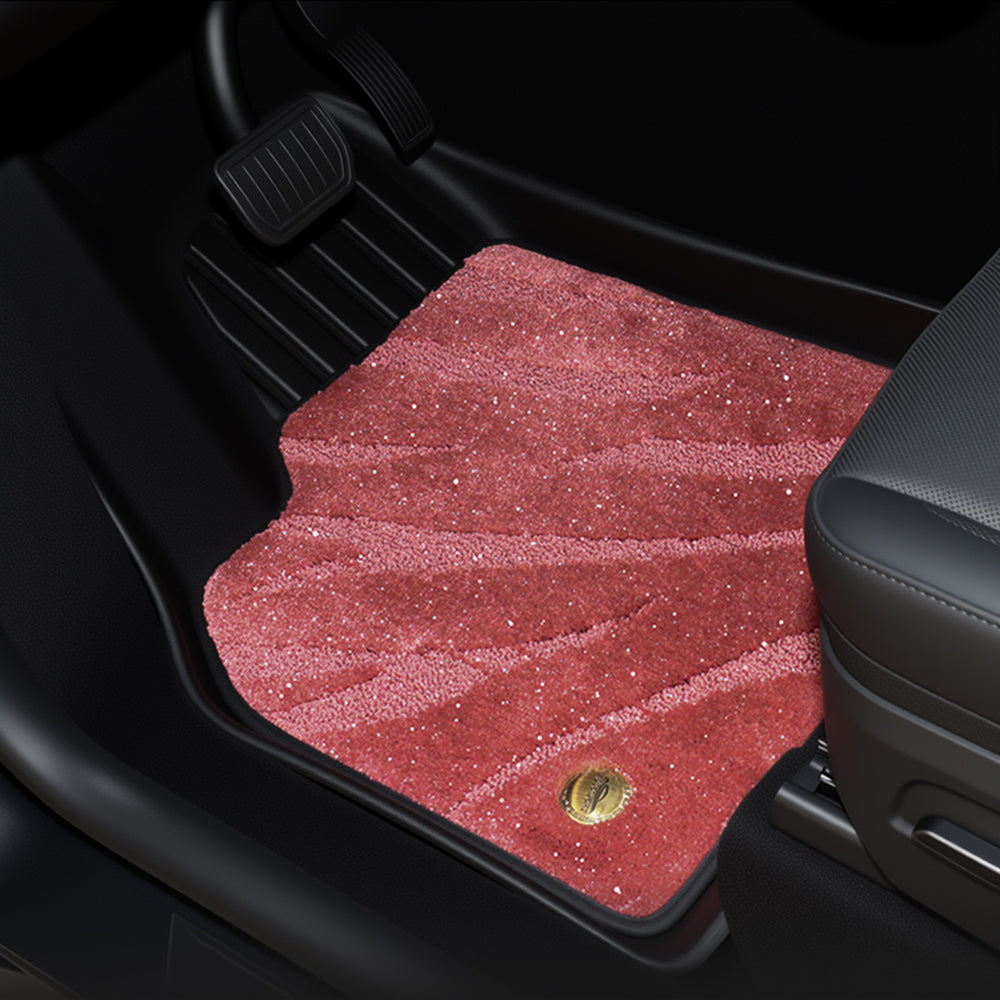 Tesla Y Red Double Floor Mat