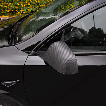 ABS Black Mirror Cover for Tesla Model 3