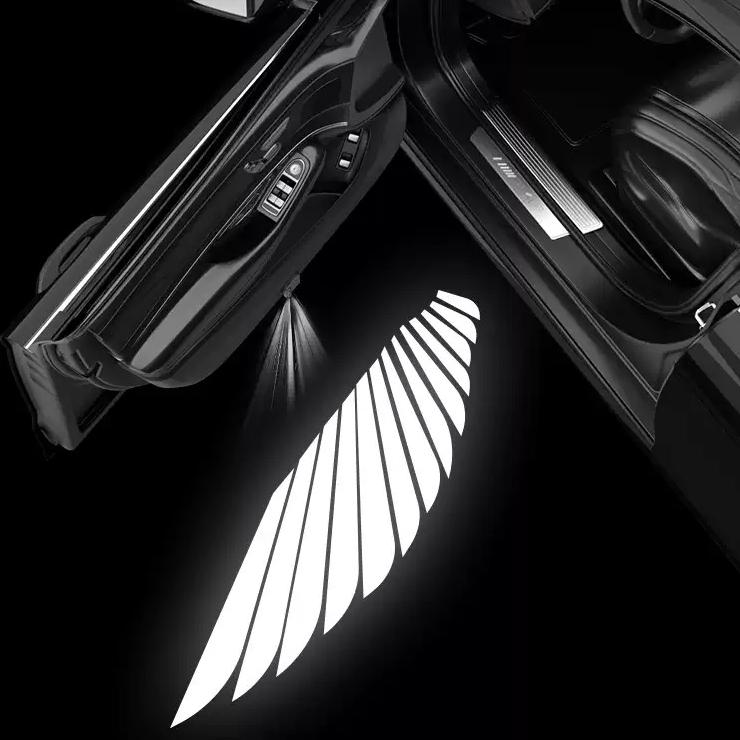 Angel Wings Door Welcome Lights for Model 3/Y/S/X