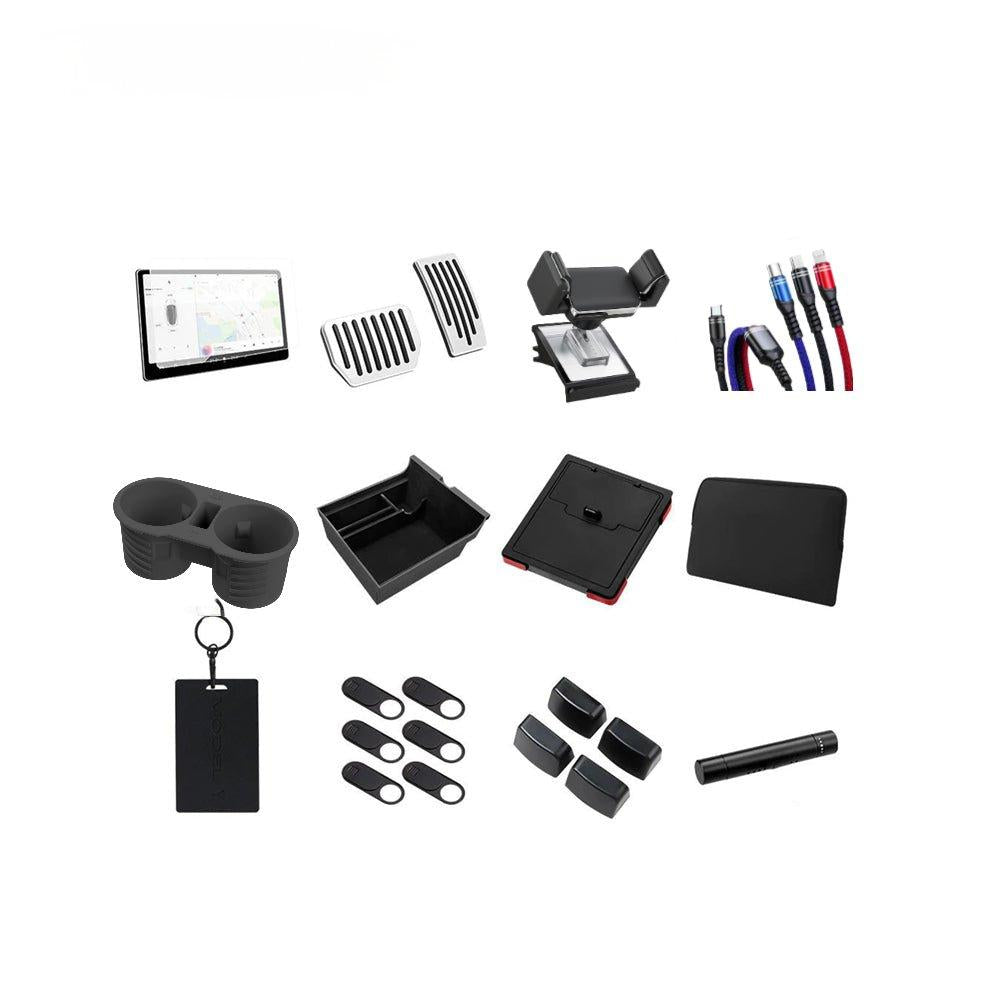 Basic Must-Have Tesla Accessories Package suitable for Model 3 & Model Y 2021-2023