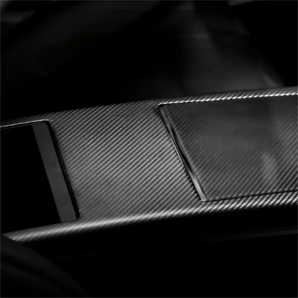 Matte Carbon fiber Center console trim panel for Model S
