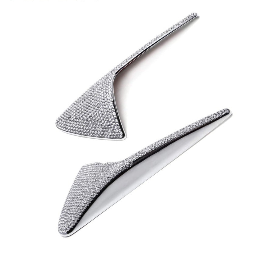 Crystal side label decoration for Tesla Model 3/Y (